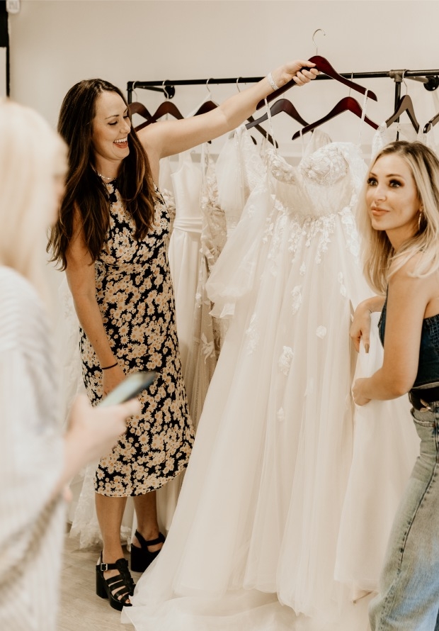 Photo of the models in the showroom